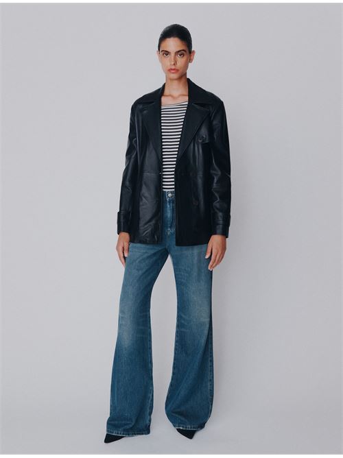 These cool jeans will make a difference, thanks to their wide leg for a streamlined silhouette. High waist and a leather rear label. MARELLA SPORT | 2613181014600001